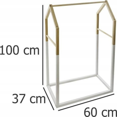 Детски гардеробер Atmosphera House, борово дрво, 100 cm, бел