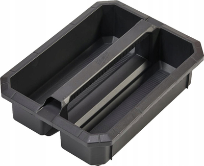 Tabaka organizuese Milwaukee Packout Tray, plastike e fortë, për Trolley Box edhe Large Box, ngjyrë e zezë