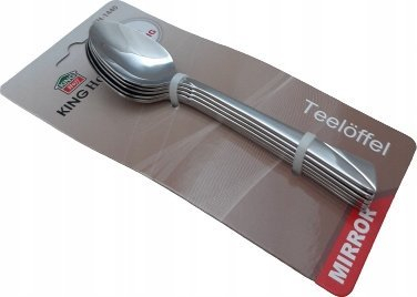 Set lugë tavoline KingHoff KH-1440, 6 copë, inoks, ngjyrë argjendi