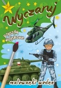 Libër me bojra uji. Nxirr në pah makinat ushtarake