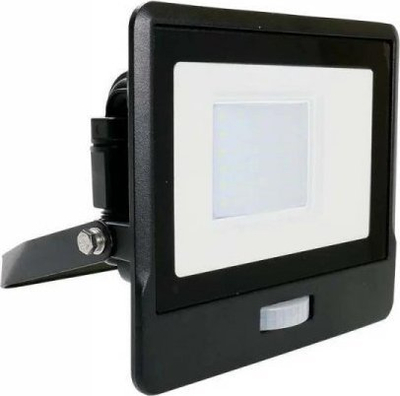 Prozhektor LED V-TAC 30W me sensor PIR, 3000K, IP65, i zi