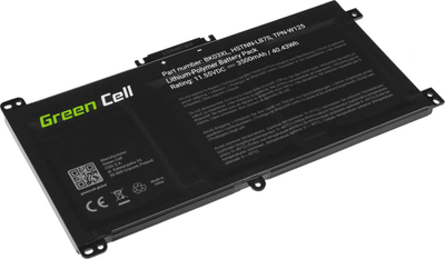 Bateri laptopi Green Cell BK03XL për HP Pavilion x360 14-BA, litium polimer, e zezë