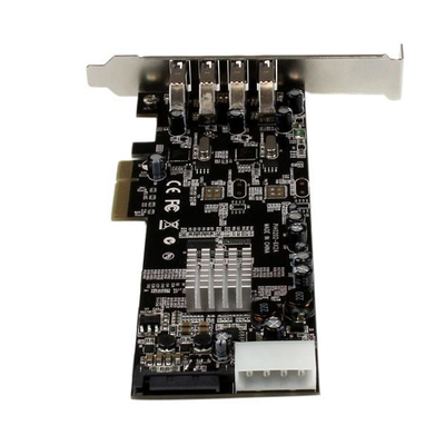 Kartë zgjerimi USB StarTech 4 porta PCIe, USB 3.0, 5 Gbps, e zezë
