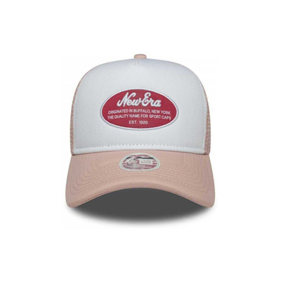 Капа New Era Wmns Oval Patch Trucker, една големина, бела