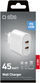 Ѕиден полнач SBS, 2 USB-C порти, 45W Power Delivery, црн