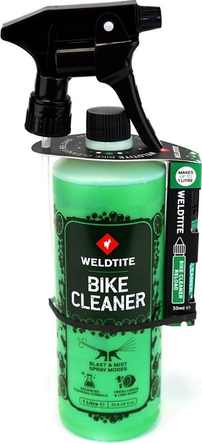 Solucion pastrimi biçiklete Weldtite Bike Cleaner Lime Spray, 1L, Reload 30ml