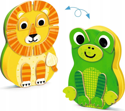 Магнетна играчка Djeco Inzebox Zanimals, дрво, 2+ години, многуобојна