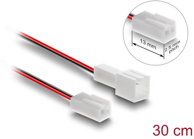 Kabllo zgjatuese ventilatori Delock, 2 pin, për PC