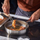 Tigan Fiskars All Steel Chef, 26 cm, çelik inox, me kapak