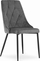 Set karrigesh Imola Velvet, 4 copë, metalike, gri e errët