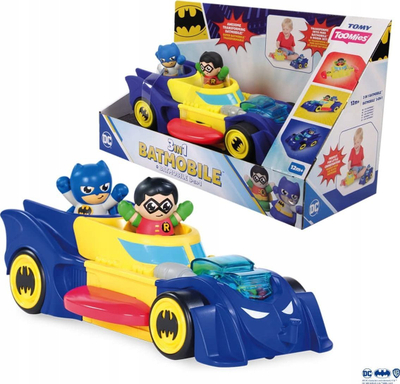 Lodër makinë Toomies DC Comics 3 in 1 Batmobile, 3 në 1, për fëmijë, e zezë