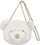 Çantë pelushi Beppe Charlotte Bear, 16cm, rrip 92cm, bezhë