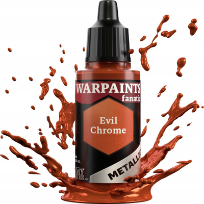 Bojë akrilike metalike The Army Painter Warpaints Fanatic, Evil Chrome, 18 ml, ngjyrë argjendtë