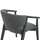 Kolltuk ngrënieje Yeger 62,5x60x79Hcm (HM9995.01), zezë/ gri
