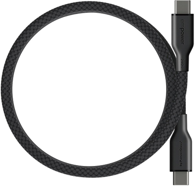 Кабел за полнење PanzerGlass Empower by Magnetic, USB C во USB C, 240W, 1.5m, црна боја