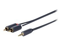 Kabllo audio Vivolink PROMJRCA15, 15 m, 3.5mm në 2x RCA, e zezë