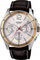 Orë dore Casio MTP1374L-7AV për burra, Quartz, me rrip lëkure, ngjyrë argjendi