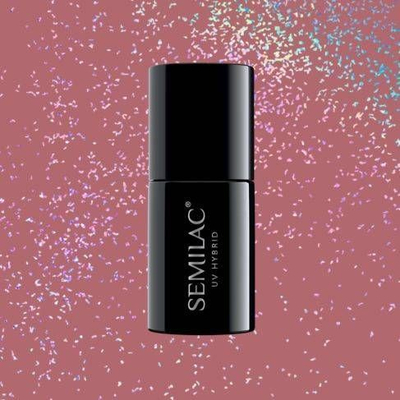 Llak thonjsh Semilac, 321 Shimmer Dust Caramel, 7 ml