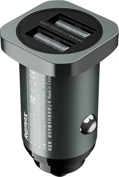 Karikues makine Remax RCC226, 2x USB, 2.4A, gri