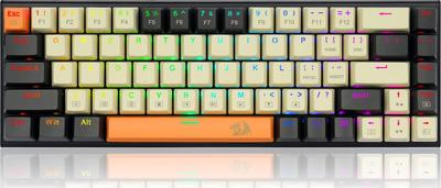 Tastierë gaming Redragon K633 Ryze, mekanike Red switch, RGB, bezhë