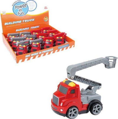 Lodër kamion zjarrfikës Askato Fire Brigade, 15.5 cm, me shkallë që lëviz, i kuq