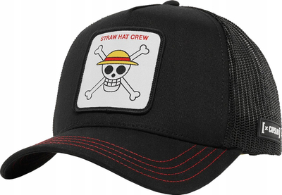 Kapele trucker Capslab One Piece CL OP1, Straw Hat Crew, e zezë
