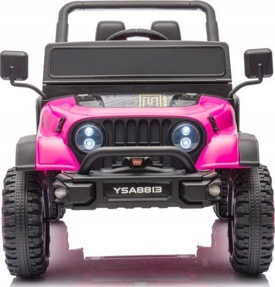 Makinë lodër me bateri Gazelo Jeep YSA8813, me dy ulëse, goma terreni, rozë