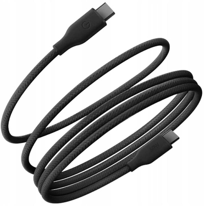 Kabllo Energea Helix 60 USB-C në USB-C, 60W, 1.5m, e zezë