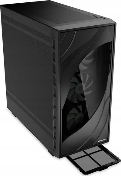 Kasë Sharkoon Rebel C80M RGB, e zezë, Midi Tower