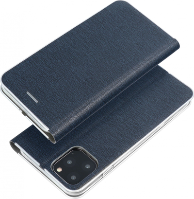 Kapak telefoni OEM LUNA Book Carbon për Samsung Galaxy A34 5G, flip, blu