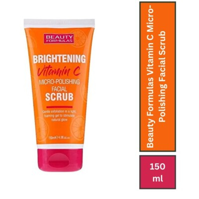 Skrab për fytyrë Beauty Formulas Vitamin C Facial Scrub Brightening, 150ml