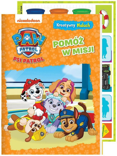 Libër aktiviteti për kalamaj PAW Patrol Creative Toddler, me enigma, me ngjitëse shumëngjyrëshe
