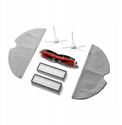 Set aksesorësh JETtools AN710AS për Xiaomi Mi Robot Vacuum Mop 1C, furçë ruli, filtra HEPA, lecka mop