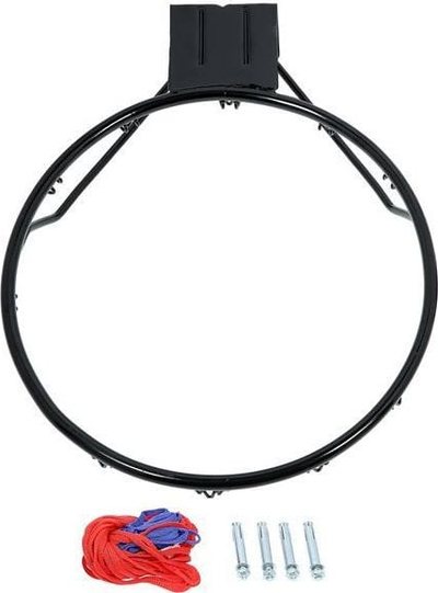 Kosh basketbolli NILS ODKR2S, diametër 45cm, për mur, i zi