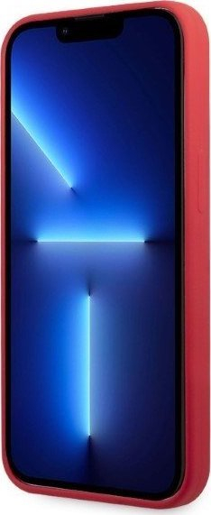 Kapak telefoni Karl Lagerfeld KLHCP13LSLMP1R për iPhone 13 Pro, silikon, i kuq