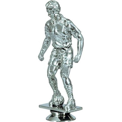 Figurinë futbolli VS Plastic F24/S, 13cm, plastikë, ngjyrë argjendi