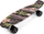 Skateboard Meteor Flowers 22606, plastik, kushineta ABEC 7, i zi