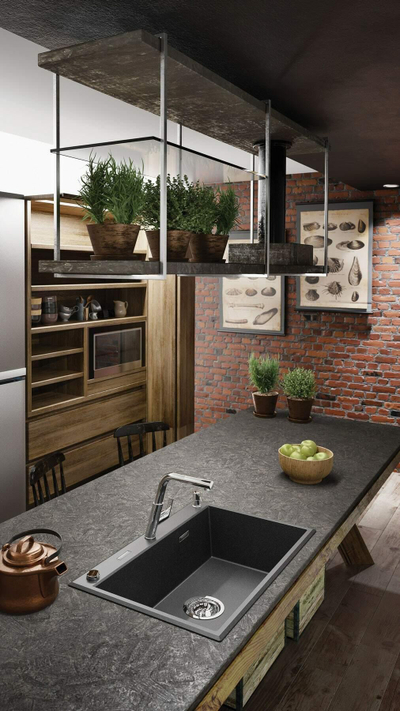 Sifon për lavaman graniti Deante Space Saver Lux, për lavaman 1-bllokësh, strukturë teleskopike, çelik inox