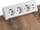 Prizë tavoline Spacetronik ERGOLINE SPS-T35WS V2, 3x Schuko, 2x USB, argjendt e bardh