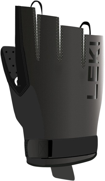 Dorëza Nordic walking Leki Nordic Active Shark, Trigger Shark 2.0, me fleece, të zeza