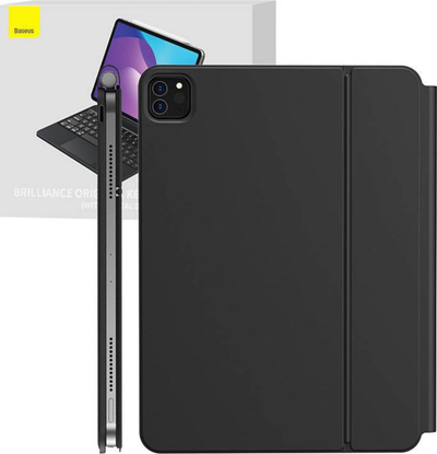 Këllëf me tastierë Baseus Brilliance, Bluetooth, me ndriçim, për iPad Pro 11" dhe Air 10.9", i zi