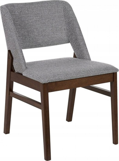 Set karrigesh ngrënieje BELLA, 2 copë, me tapiceri, gri e hapur