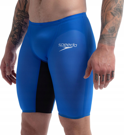 Rroba noti jammer Speedo Fastskin LZR Pure Valor 2.0 për çuna, profesionale për gara, blu me të zezë