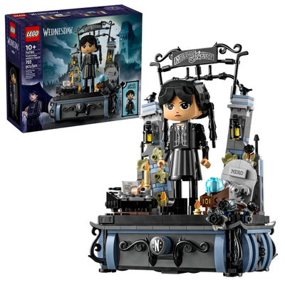 Lodër ndërtuese LEGO Wednesday Addams Figure 76780, set figurë, mbi 10 vjeç, shumëngjyrësh