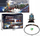 Set tren lodër Trifox Steam Train, me tym, dritë edhe zë, 92.5 cm, i zi