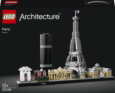 Set LEGO Architecture 21044 Paris, model për zbukurim, skyline i qytetit, shumëngjyrësh