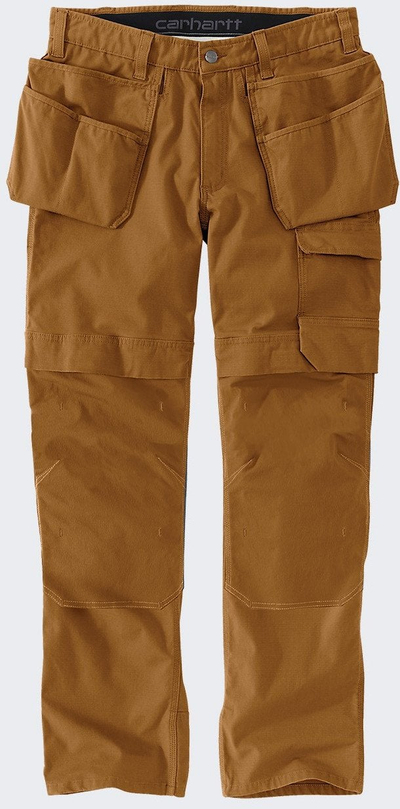 Pantallona pune Carhartt Steel Multi Pocket, W32 L32, plot xhepa, kafe