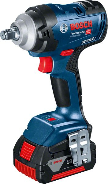 Çelës goditës pa kabllo Bosch GDS 18V-400, 18V, 400Nm, blu