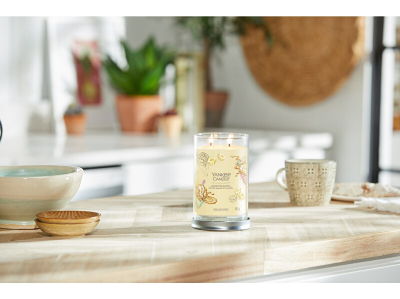 Qiri aromatik Yankee Candle Signature Tumbler Large Banoffee Waffle Scented Candle, 567 g