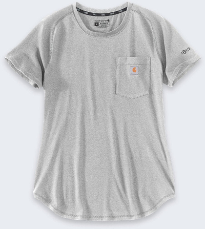 Блуза Carhartt Force Pocket за жени, големина XL, светло сива